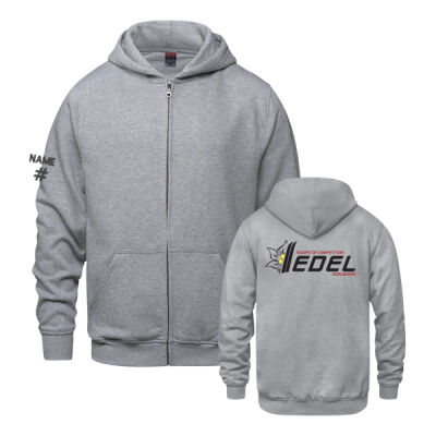 Surfer Unisex Edelweiss Crest Printed Full Zip Thumbnail