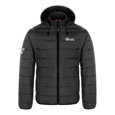 Glacial Men's Edelweiss Emblem Embroidered Puffy Jacket Thumbnail